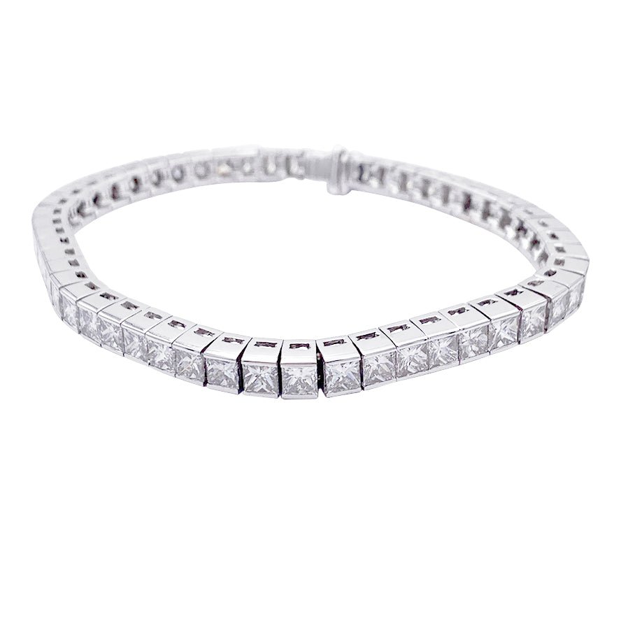 Bracelet Ligne en or blanc et diamants - Castafiore