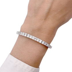 Bracelet Ligne en or blanc et diamants - Castafiore