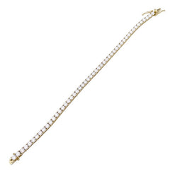 Bracelet Ligne en or jaune et diamants - Castafiore