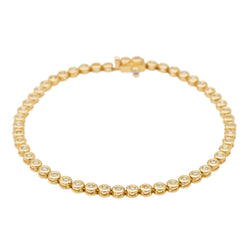 Bracelet Ligne en or jaune et diamants - Castafiore
