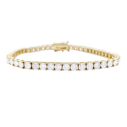 Bracelet Ligne en or jaune et diamants - Castafiore