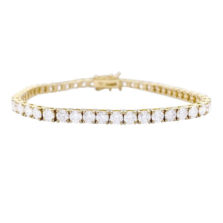 Bracelet Ligne en or jaune et diamants - Castafiore