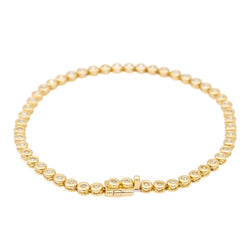 Bracelet Ligne en or jaune et diamants - Castafiore