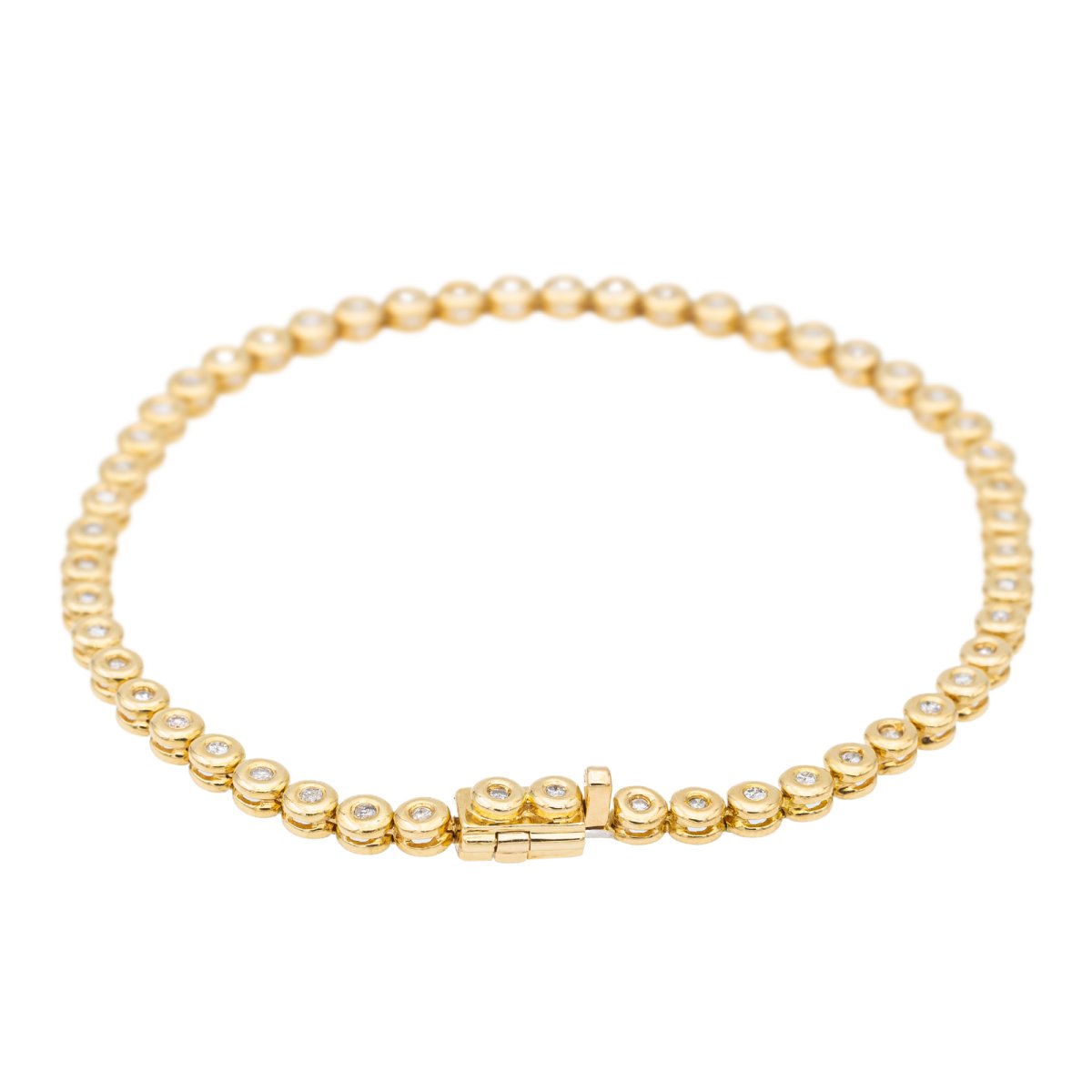 Bracelet Ligne en or jaune et diamants - Castafiore