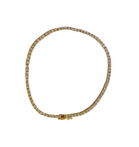 Bracelet Ligne en or jaune et diamants - Castafiore