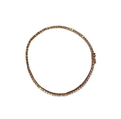 Bracelet Ligne en or rose et diamants - Castafiore