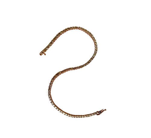 Bracelet Ligne en or rose et diamants - Castafiore