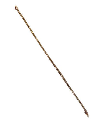 Bracelet Ligne en or rose et diamants - Castafiore