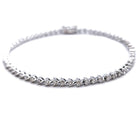 Bracelet Ligne Or Blanc Diamant - Castafiore