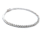 Bracelet Ligne Or Blanc Diamant - Castafiore