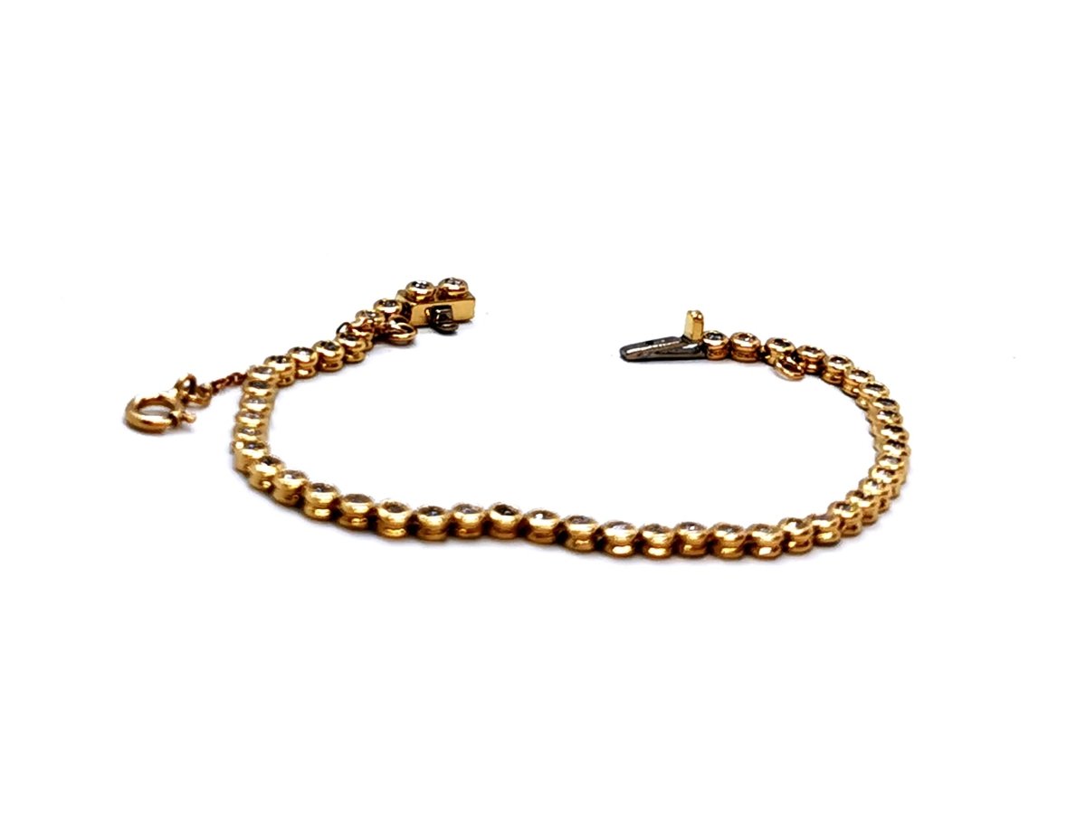 Bracelet Ligne Or jaune Diamant - Castafiore