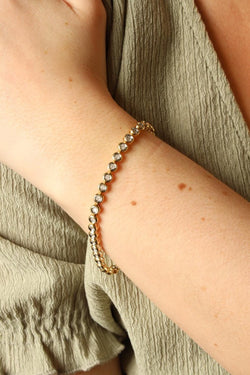 Bracelet Ligne Or jaune Diamant - Castafiore