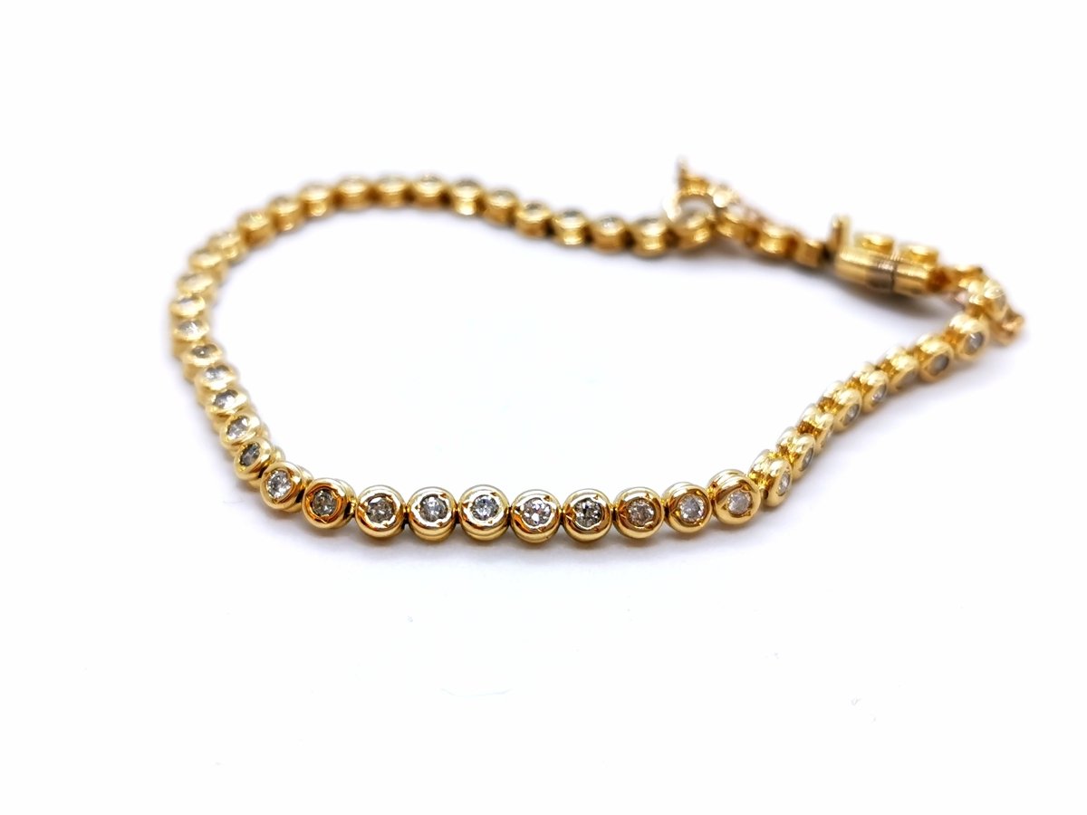 Bracelet Ligne Or jaune Diamant - Castafiore