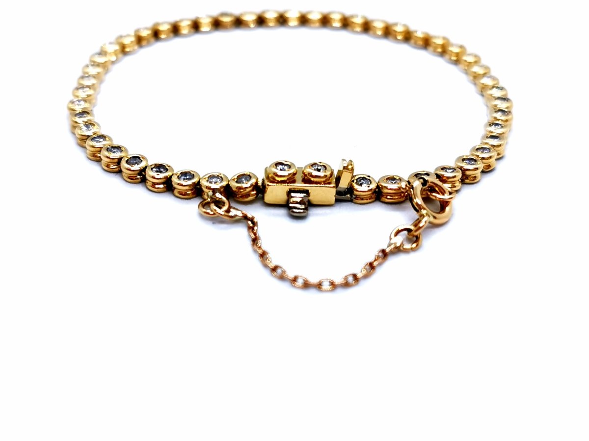 Bracelet Ligne Or jaune Diamant - Castafiore
