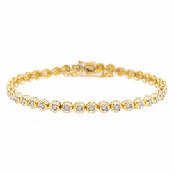Bracelet Ligne Or jaune Diamant - Castafiore