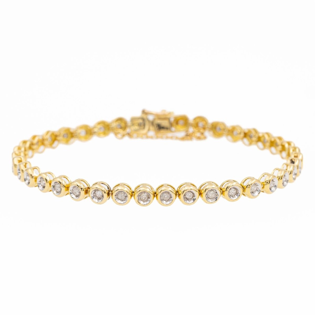 Bracelet Ligne Or jaune Diamant - Castafiore