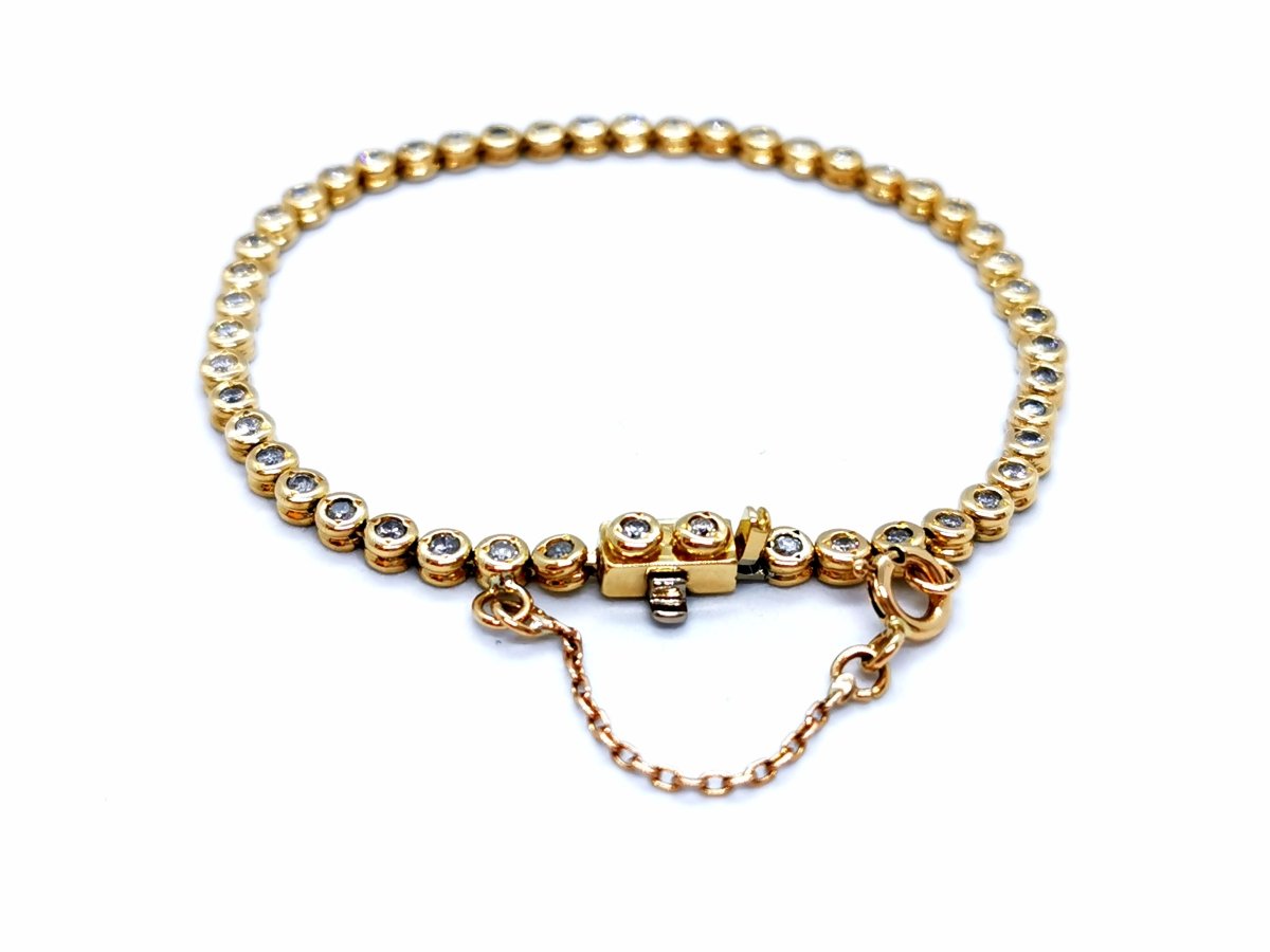 Bracelet Ligne Or jaune Diamant - Castafiore