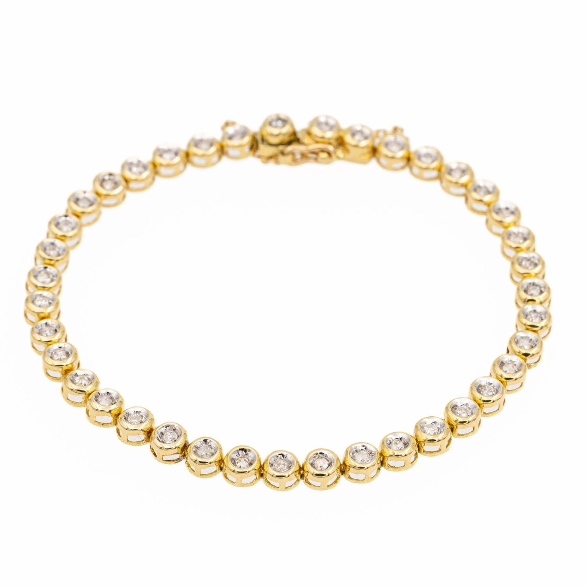 Bracelet Ligne Or jaune Diamant - Castafiore