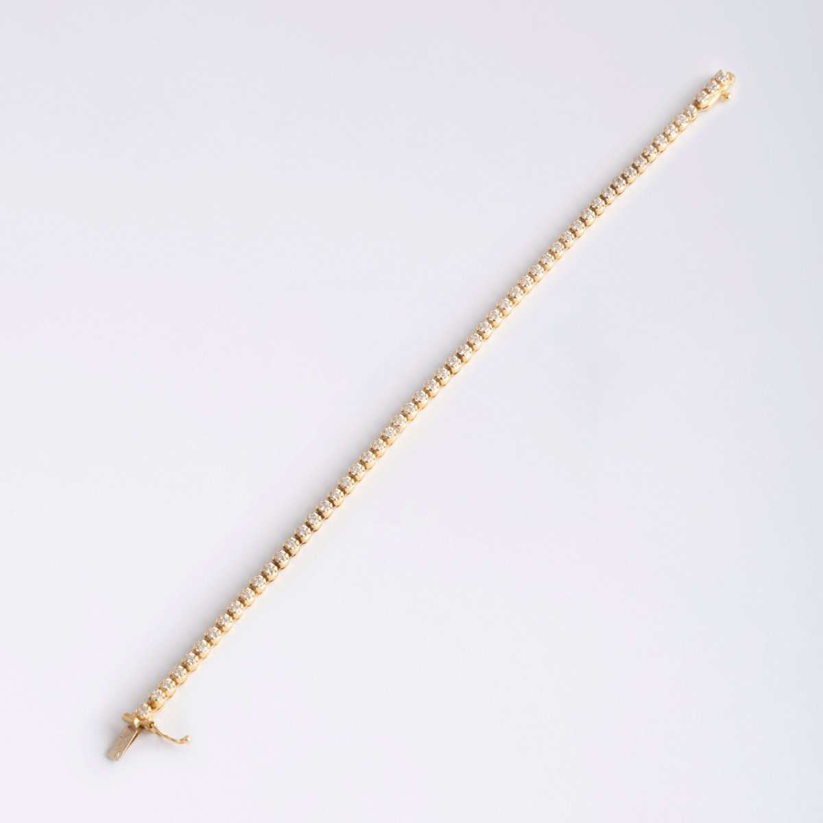 Bracelet ligne or or jaune et diamants - Castafiore