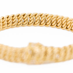 Bracelet Maille américaine en or jaune - Castafiore