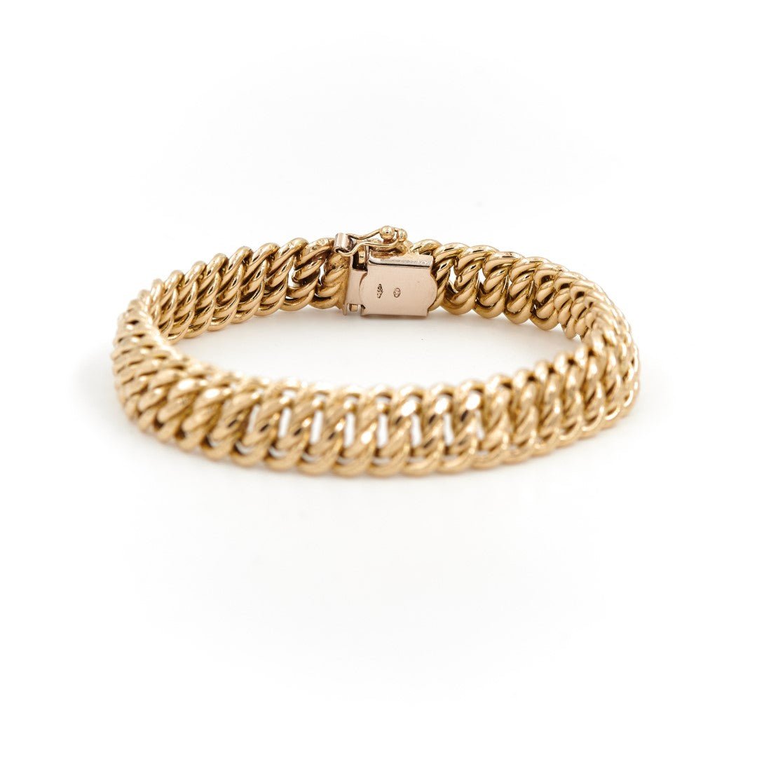 Bracelet Maille américaine en or jaune - Castafiore