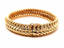 Bracelet Maille américaine en or jaune - Castafiore