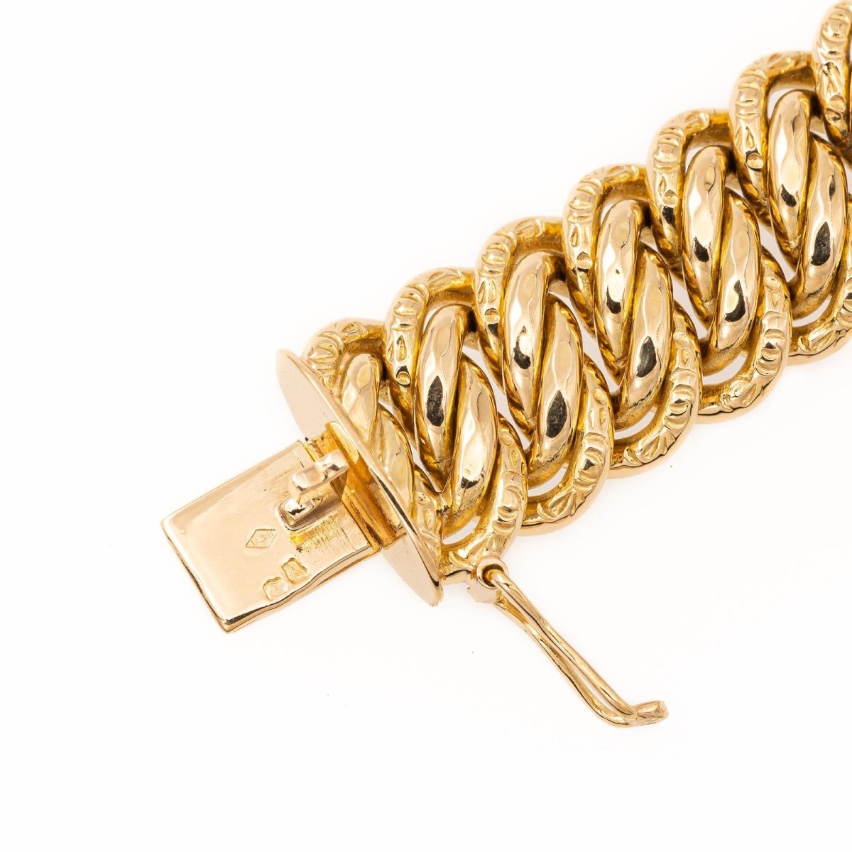 Bracelet Maille américaine en or jaune - Castafiore