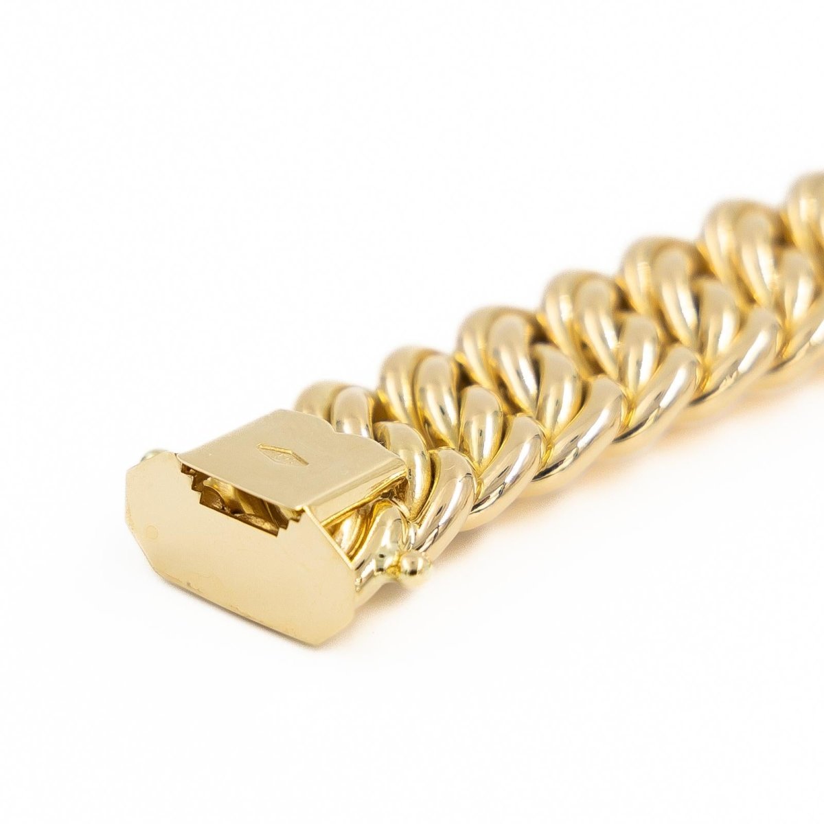 Bracelet Maille américaine en or jaune - Castafiore