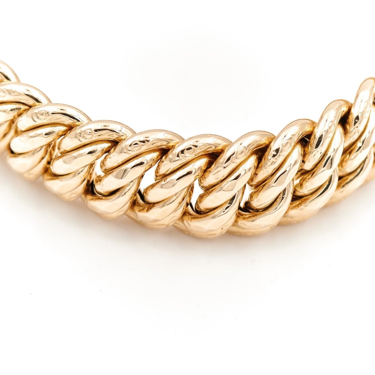 Bracelet Maille américaine en or jaune - Castafiore