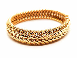 Bracelet Maille américaine en or jaune - Castafiore