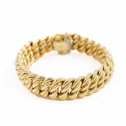 Bracelet Maille américaine en or jaune - Castafiore