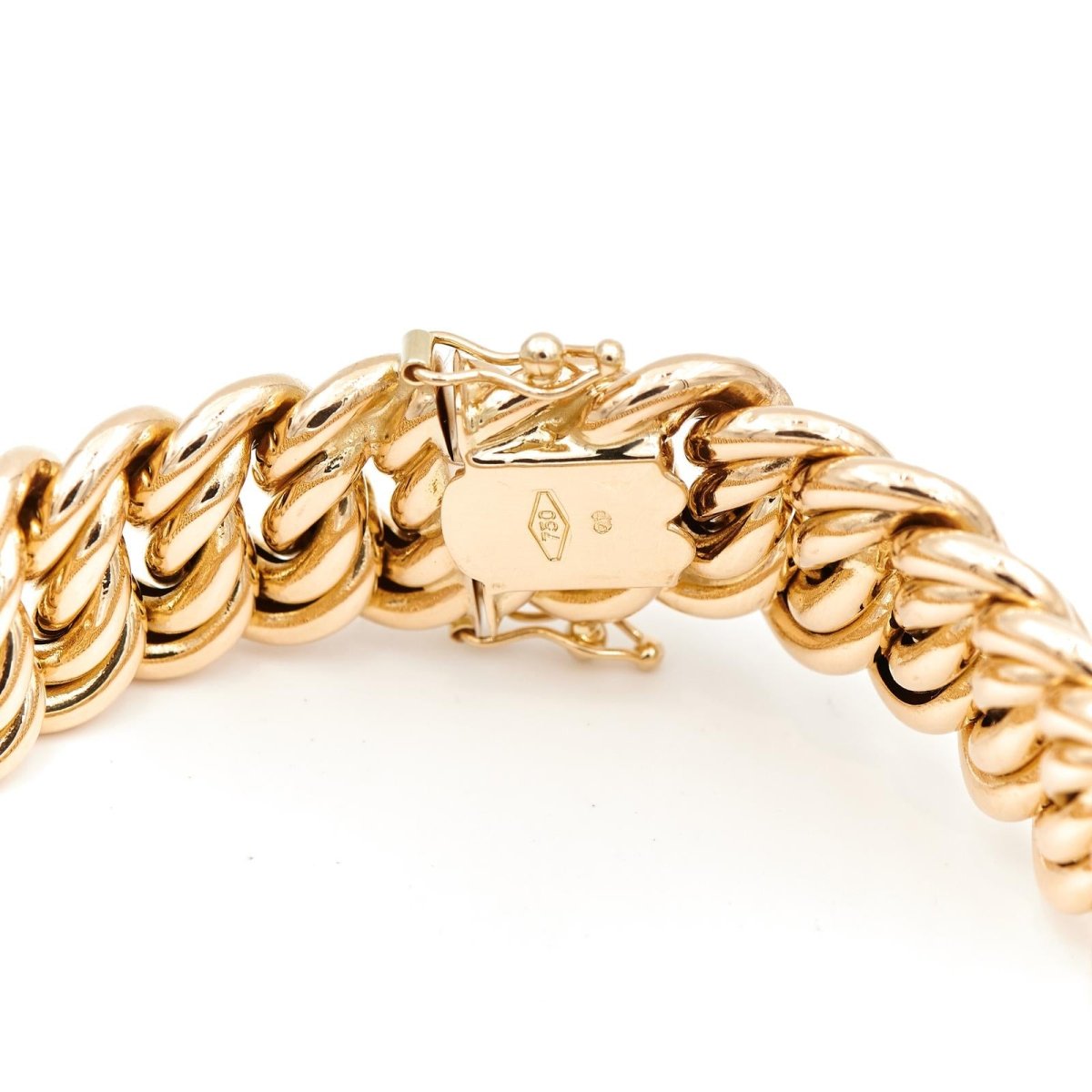 Bracelet Maille américaine en or jaune - Castafiore
