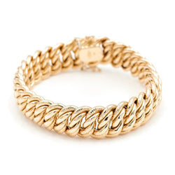 Bracelet Maille américaine en or jaune - Castafiore