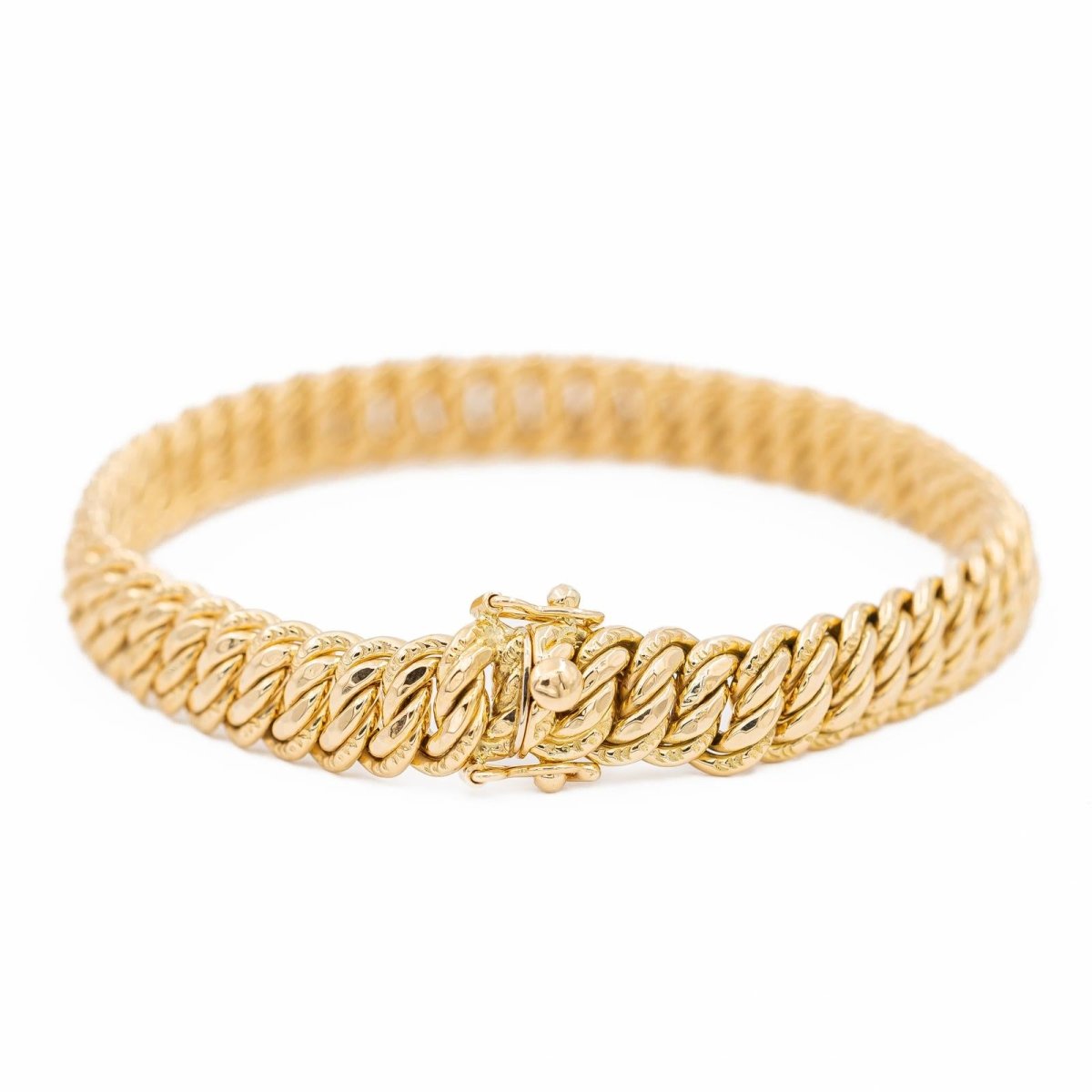 Bracelet Maille américaine en or jaune - Castafiore