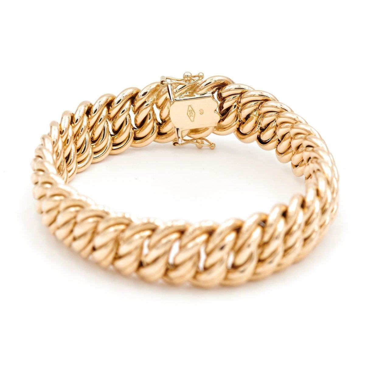 Bracelet Maille américaine en or jaune - Castafiore