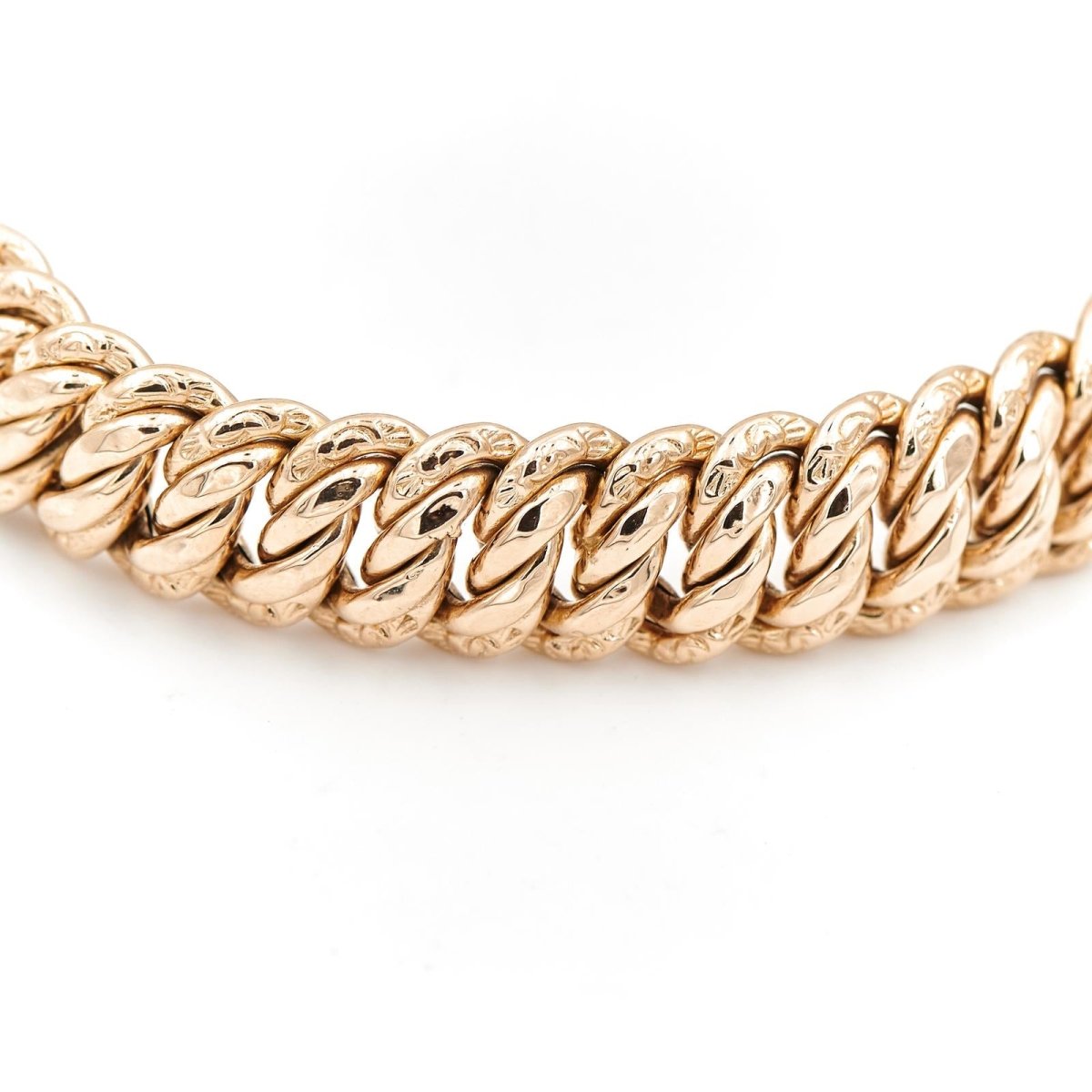 Bracelet Maille américaine en or jaune - Castafiore