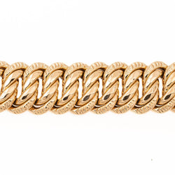 Bracelet Maille américaine en or jaune - Castafiore