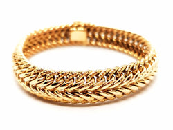Bracelet Maille américaine en or jaune - Castafiore
