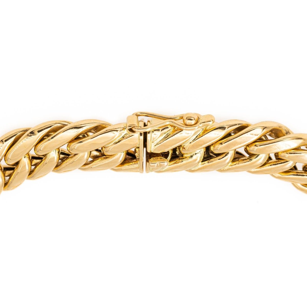Bracelet Maille américaine en or jaune - Castafiore