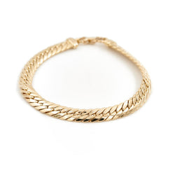 Bracelet Maille anglaise Or jaune - Castafiore