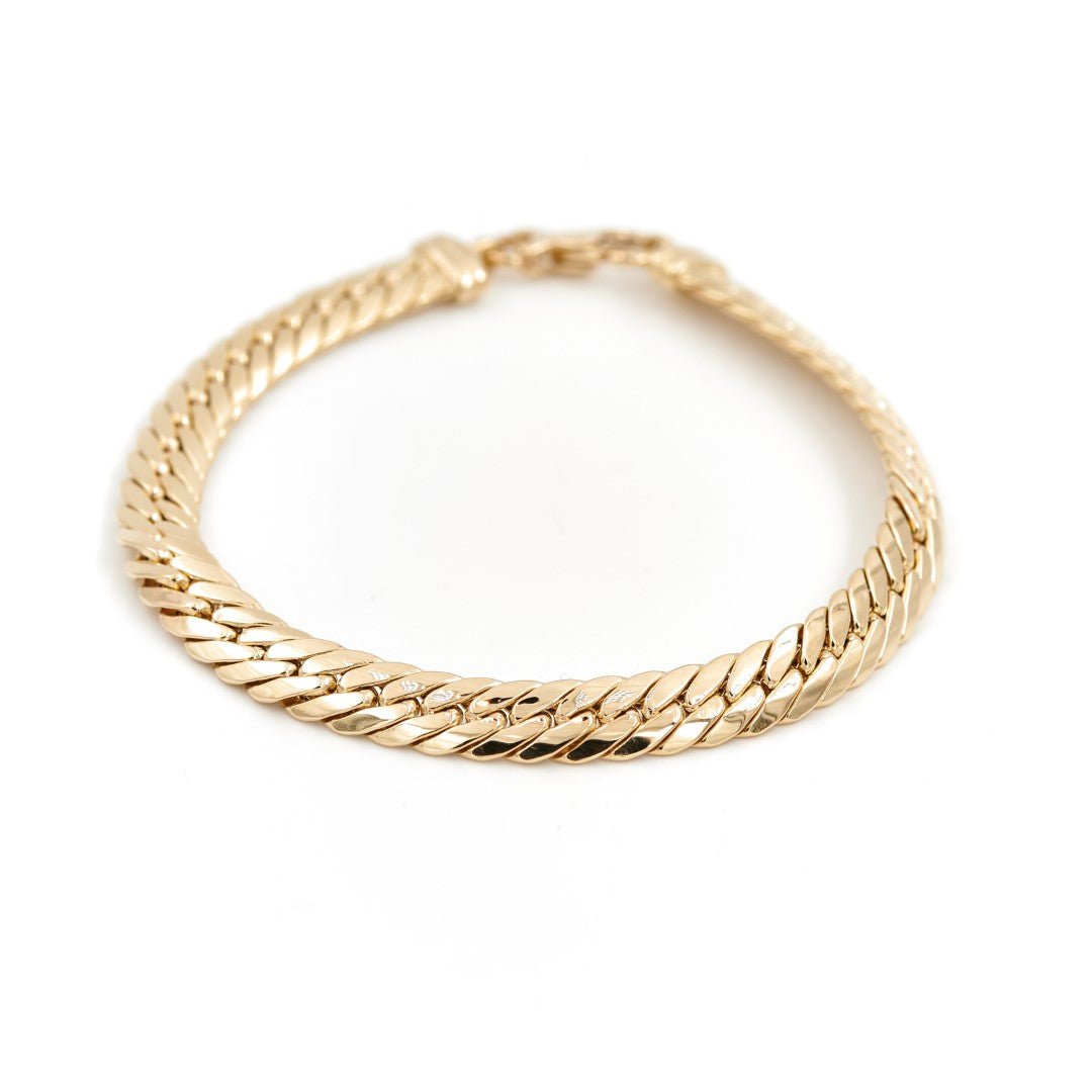 Bracelet Maille anglaise Or jaune - Castafiore