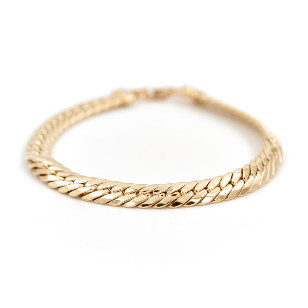 Bracelet Maille anglaise Or jaune - Castafiore