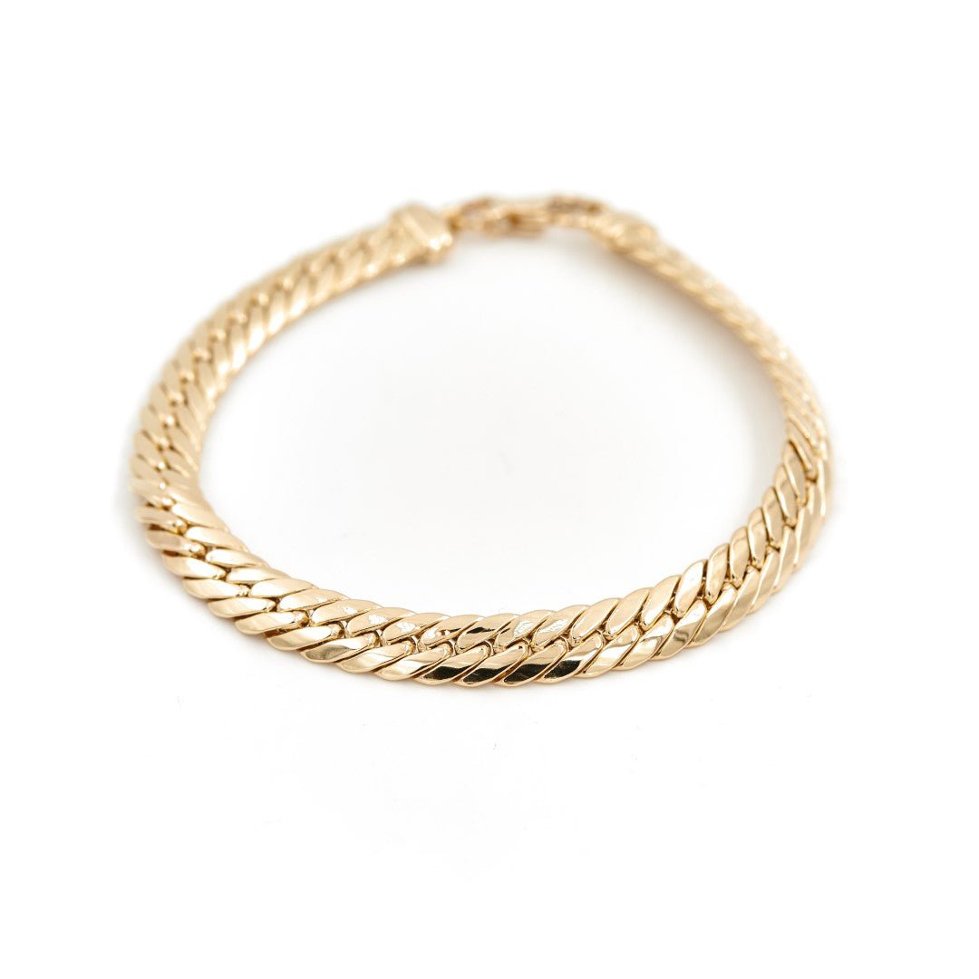 Bracelet Maille anglaise Or jaune - Castafiore