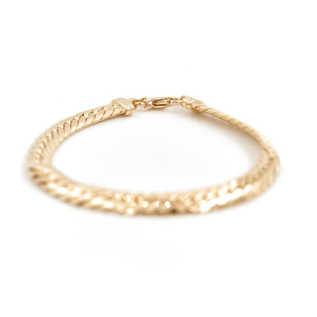 Bracelet Maille anglaise Or jaune - Castafiore