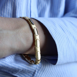 Bracelet Maille articulée en or jaune - Castafiore