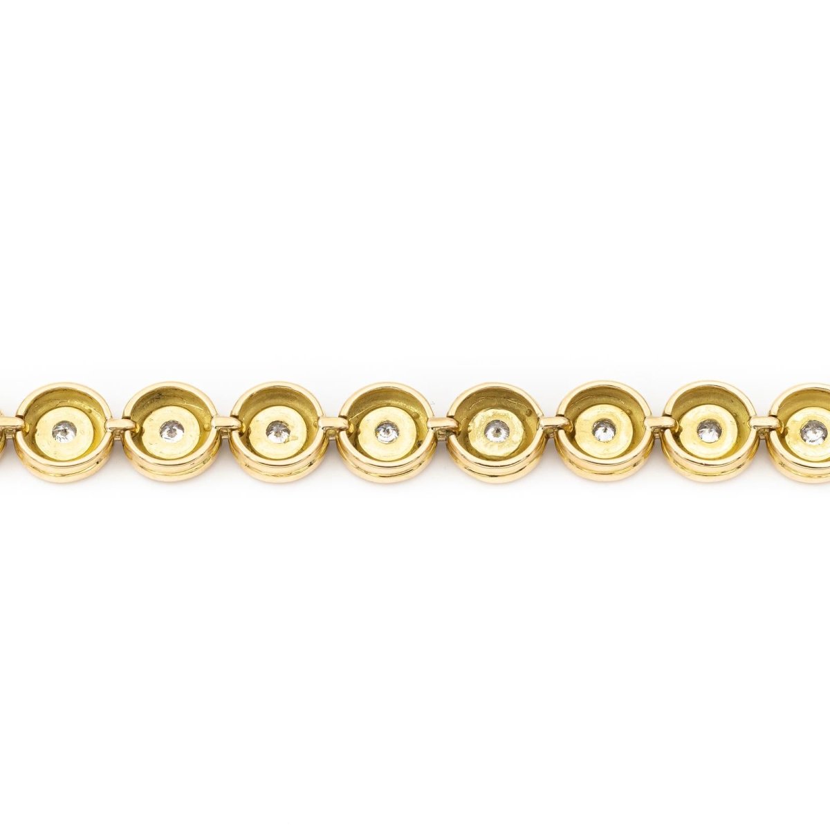 Bracelet Maille en or jaune et diamants - Castafiore