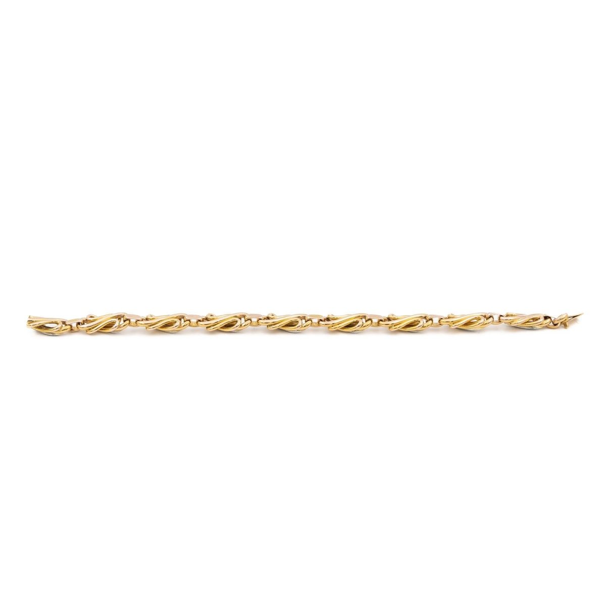 Bracelet Maille en or jaune et en diamants - Castafiore