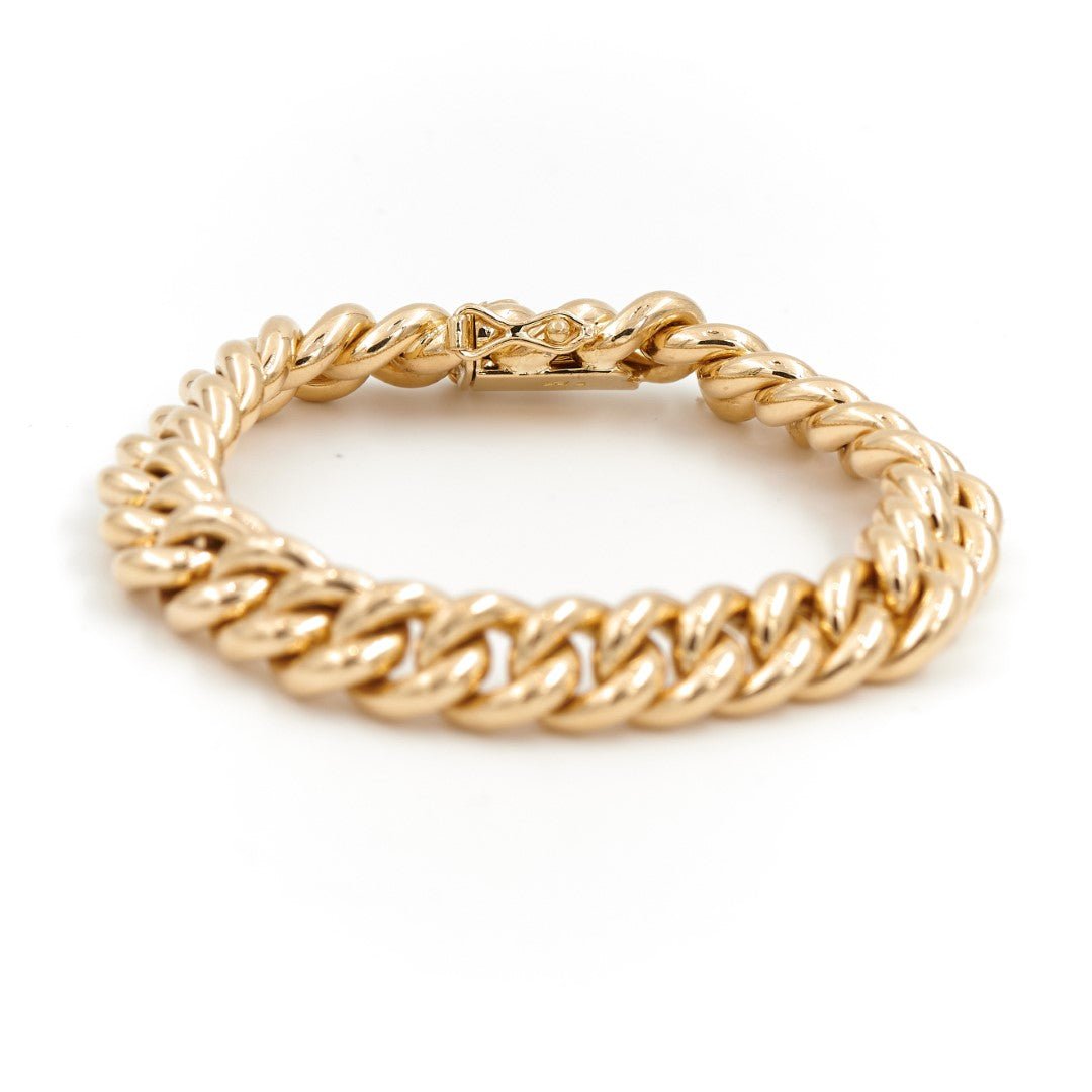 Bracelet Maille épaisse en or jaune - Castafiore
