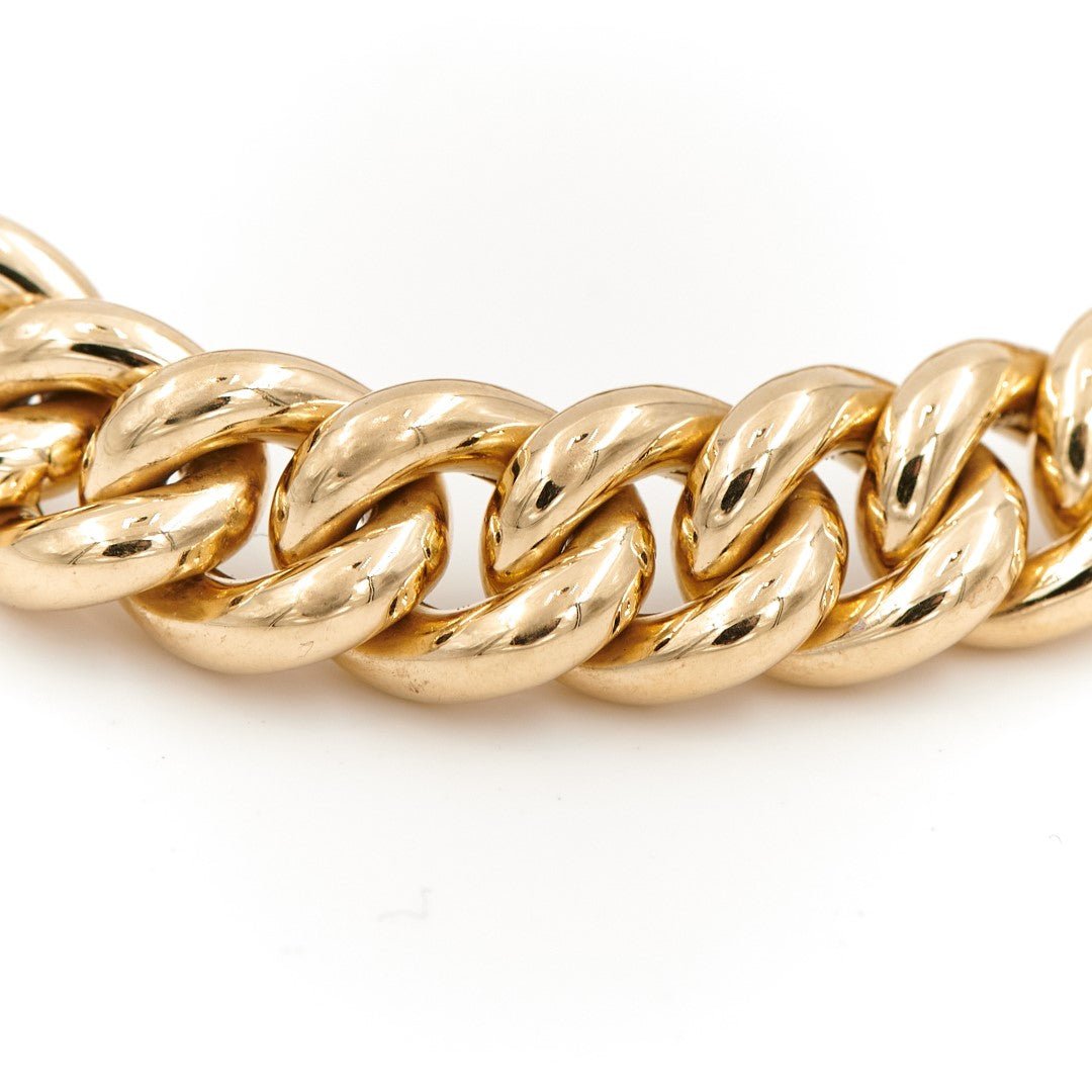 Bracelet Maille épaisse en or jaune - Castafiore