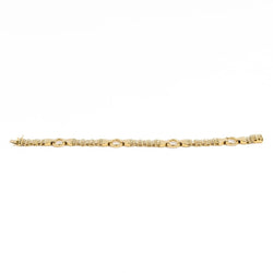 Bracelet Maille et Anneaux en or jaune - Castafiore